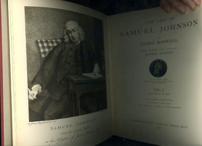 Boswell, James. THE LIFE OF SAMUEL JOHNSON.  2 VOLUMES. - Image 2