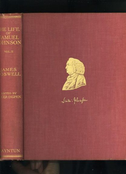 Boswell, James. THE LIFE OF SAMUEL JOHNSON.  2 VOLUMES. - Image 4