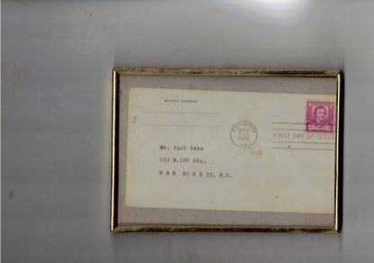 Poe, Edgar Allan. 1949 First day cover