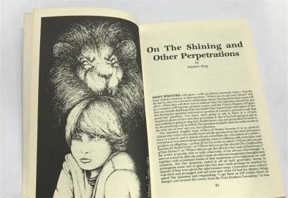 King, Stephen. WHISPERS Vol 5, No 1-2, Whole Number 17-18 (Aug 1982): THE STEPHEN KING ISSUE. Signed by publisher. - Image 4