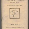 Crowley, Aleister. THE STRATAGEM AND OTHER STORIES.