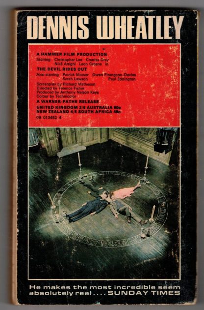 Wheatley, Dennis. THE DEVIL RIDES OUT Hammer Film tie-in. - Image 2