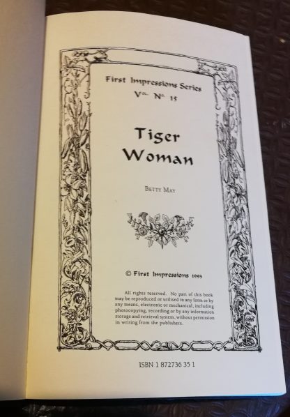May, Betty. TIGER-WOMAN. Crowley interest. - Image 4